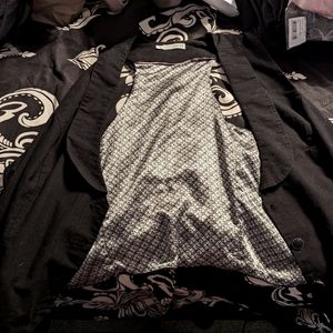 Maurice's black denim like vest